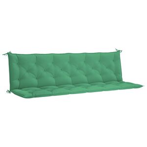 vidaXL Gartenbank-Auflage Gr&uuml;n 200x(50+50)x7 cm Oxford-Gewebe