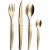 Lou Laguiole 16-tlg. Besteck-Set Jet Stonewash Champagnerfarben