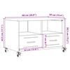vidaXL TV-Schrank Rosa 68x39x43,5 cm Stahl