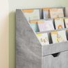 vidaXL Kinderregal Beton Grau 60 x 29,5 x 69 cm Holzwerkstoff