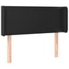vidaXL LED Kopfteil Schwarz 93x16x78/88 cm Kunstleder