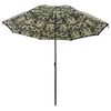 vidaXL Angel-Regenschirm Tarnung 220 x 193 cm Oxford-Polyester