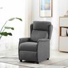 vidaXL Massagesessel mit Kissen Hellgrau 93,5 x 67,5 x 101,5 cm Stoff