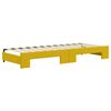 vidaXL Tagesbett Ausziehbar mit Schubladen Gelb 80x200 cm Samt