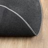 vidaXL Teppich OVIEDO Kurzflor Anthrazit &Oslash; 120 cm