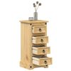 vidaXL Nachttisch Corona 35x32,5x74 cm Massivholz Kiefer