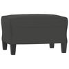 vidaXL Sessel mit Hocker Dunkelgrau 60 cm Mikrofasergewebe