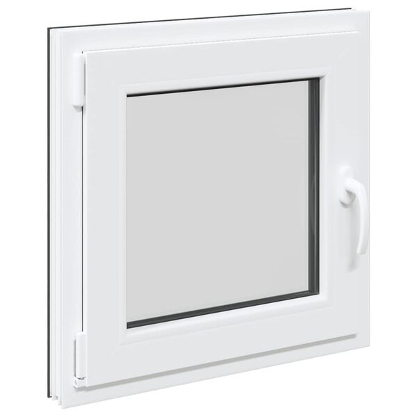 vidaXL Kellerfenster "RISOR" 50x50 cm Drehkipp DIN Links Anthrazit