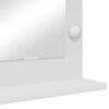 vidaXL Waschtischspiegel Rechtwinklig Wei&szlig; 100 x 45 x 18 cm