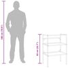 vidaXL Badezimmer Waschtischgestell Wei&szlig; 59x38x83 cm Eisen