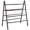 vidaXL Doppel-Handtuchleiter mit 4 Sprossen 90x50x100 cm Bambus