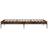 vidaXL Bettgestell R&auml;uchereiche 90x200 cm Holzwerkstoff und Metall