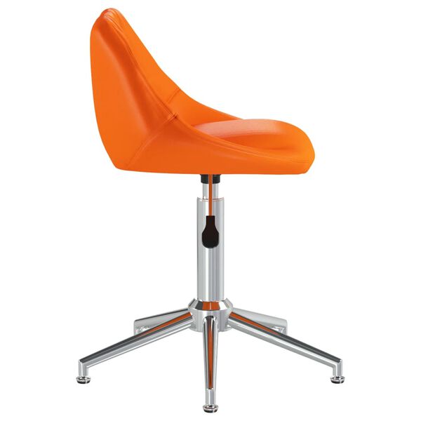 vidaXL B&uuml;rostuhl Drehbar Orange Kunstleder