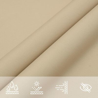 vidaXL Sonnensegel Beige 2x2x2 m 100% Polyester Oxford