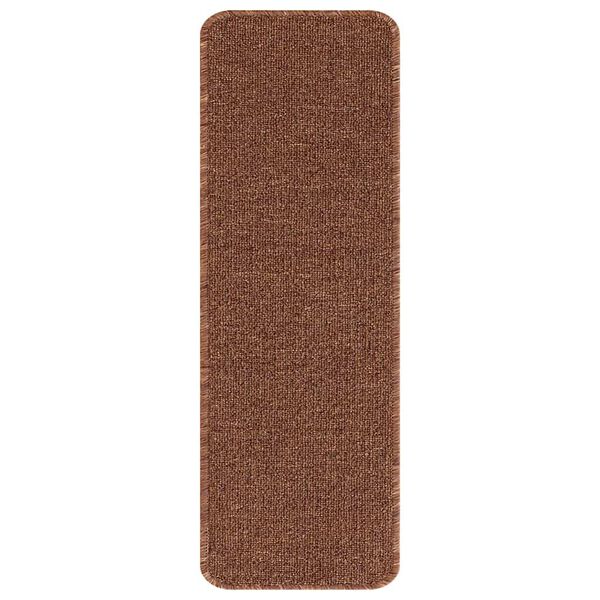 vidaXL Rutschfeste Treppenmatten 15 pcs Gelb 60 x 25 cm PP