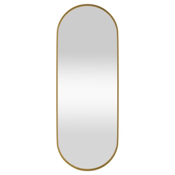 vidaXL Wandspiegel Golden 15x40 cm Oval