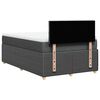 vidaXL Boxspringbett mit Matratze Dunkelgrau 120x200 cm Stoff