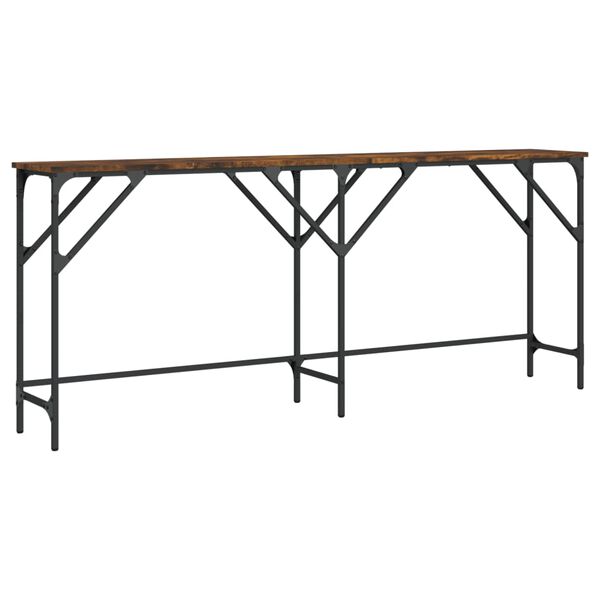 vidaXL Konsolentisch R&auml;uchereiche 180x29x75 cm Holzwerkstoff