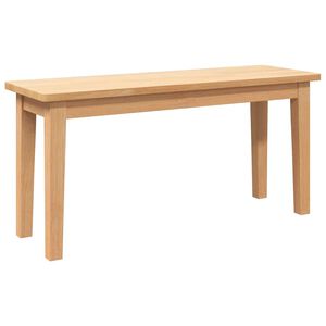 vidaXL Bank 90 cm Massivholz Gummibaum