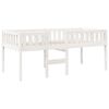 vidaXL Kinderbett ohne Matratze Wei&szlig; 75x190 cm Massivholz Kiefer
