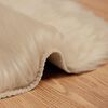 vidaXL Kunstschaffell Teppich Tafalla Beige 50 x 80 cm Polyester