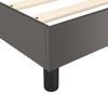 vidaXL Boxspringbettgestell Grau 100x200 cm Kunstleder