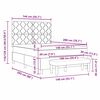 vidaXL Boxspringbett mit Matratze Dunkelgr&uuml;n 140 x 200 cm Samt