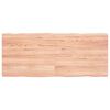 vidaXL Tischplatte 120x50x(2-4) cm Massivholz Behandelt Baumkante