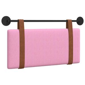 vidaXL H&auml;ngendes Kopfteil Rosa Antikes PU