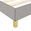 vidaXL Bettgestell ohne Matratze Hellgrau 200x200 cm Stoff