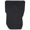 vidaXL Autofu&szlig;matte 3 pcs Schwarz Gummi