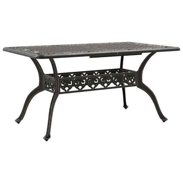 vidaXL 7-tlg. Garten-Essgruppe Bronzen Aluminiumguss