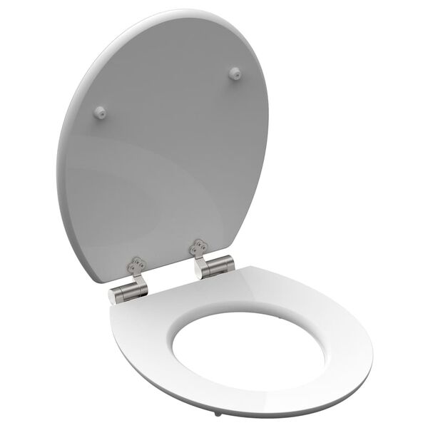 SCH&Uuml;TTE WC-Sitz mit Absenkautomatik BLACK STONE Hochglanz MDF