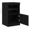 vidaXL LED-Sideboard Schwarz Eichen-Optik 41 x 37 x 67 cm