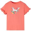 Kinder-Kurzarmshirt Korallenrosa 128