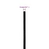 vidaXL Bootsseil Schwarz 6 mm 50 m Polypropylen