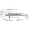 vidaXL Bettgestell Braun Eichen-Optik 200x200 cm Holzwerkstoff Metall
