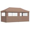 vidaXL Party-Zelt Braun 292 x 580 x 315 cm Oxford-Stoff