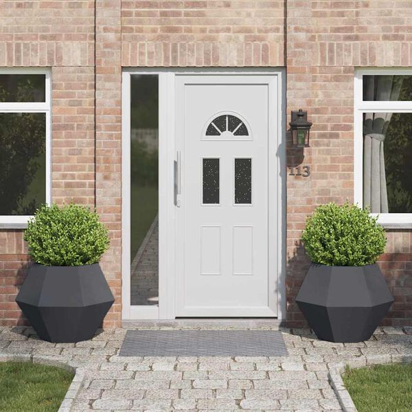 vidaXL Pflanzk&uuml;bel 2 pcs Anthrazit 75 x 75 x 60 cm Stahl