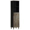 vidaXL Badschrank 38x33x160 cm Massivholz Mango