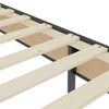vidaXL Boxspring-Bettgestell Grau Stoff 140x200 cm