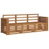 vidaXL Sofagarnituren 3 pcs Natur Massivholz Akazie