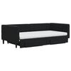 vidaXL Tagesbett Ausziehbar mit Schubladen Schwarz 100x200 cm Samt