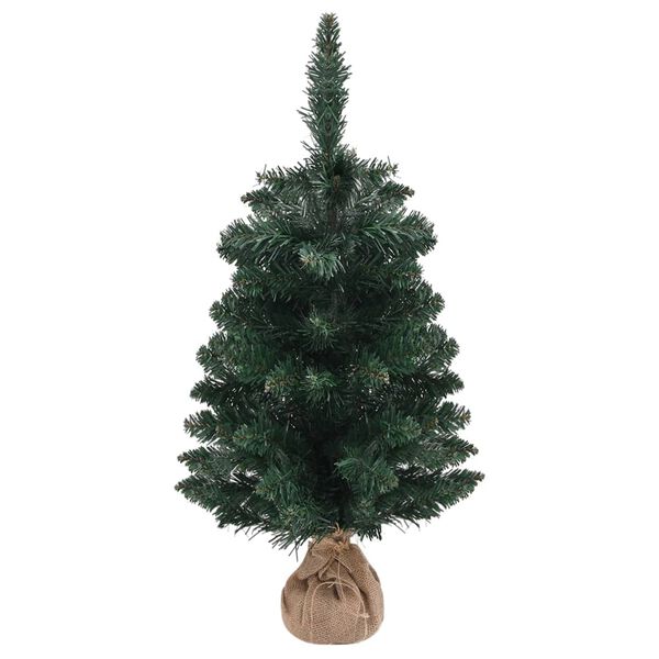 vidaXL K&uuml;nstlicher Weihnachtsbaum mit St&auml;nder Gr&uuml;n 90 cm PVC
