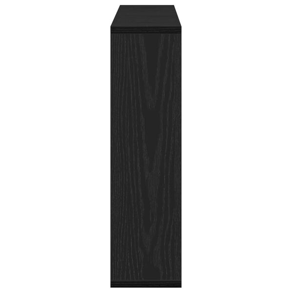 vidaXL Spiegelschrank mit Regal Schwarz Eichen-Optik 76 x 15 x 55 cm