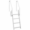vidaXL 4-Stufen Dockleiter Silber 58 x 77 x 166 cm Aluminium