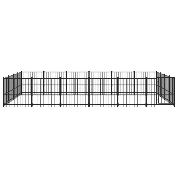 vidaXL Outdoor-Hundezwinger Stahl 22,58 m&sup2;