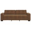 vidaXL | Sofa | mit Kissen Braun Kunstleder & Holz