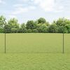 vidaXL Zaun mit Pfosten Grau 1,5 x 100 m Stahl und PVC
