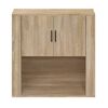 vidaXL Wandschrank Sonoma-Eiche 80x33x80 cm Holzwerkstoff